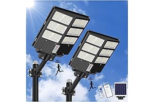 1000W Solar Street Lights Outdoor with 150000LM and Motion Sensor