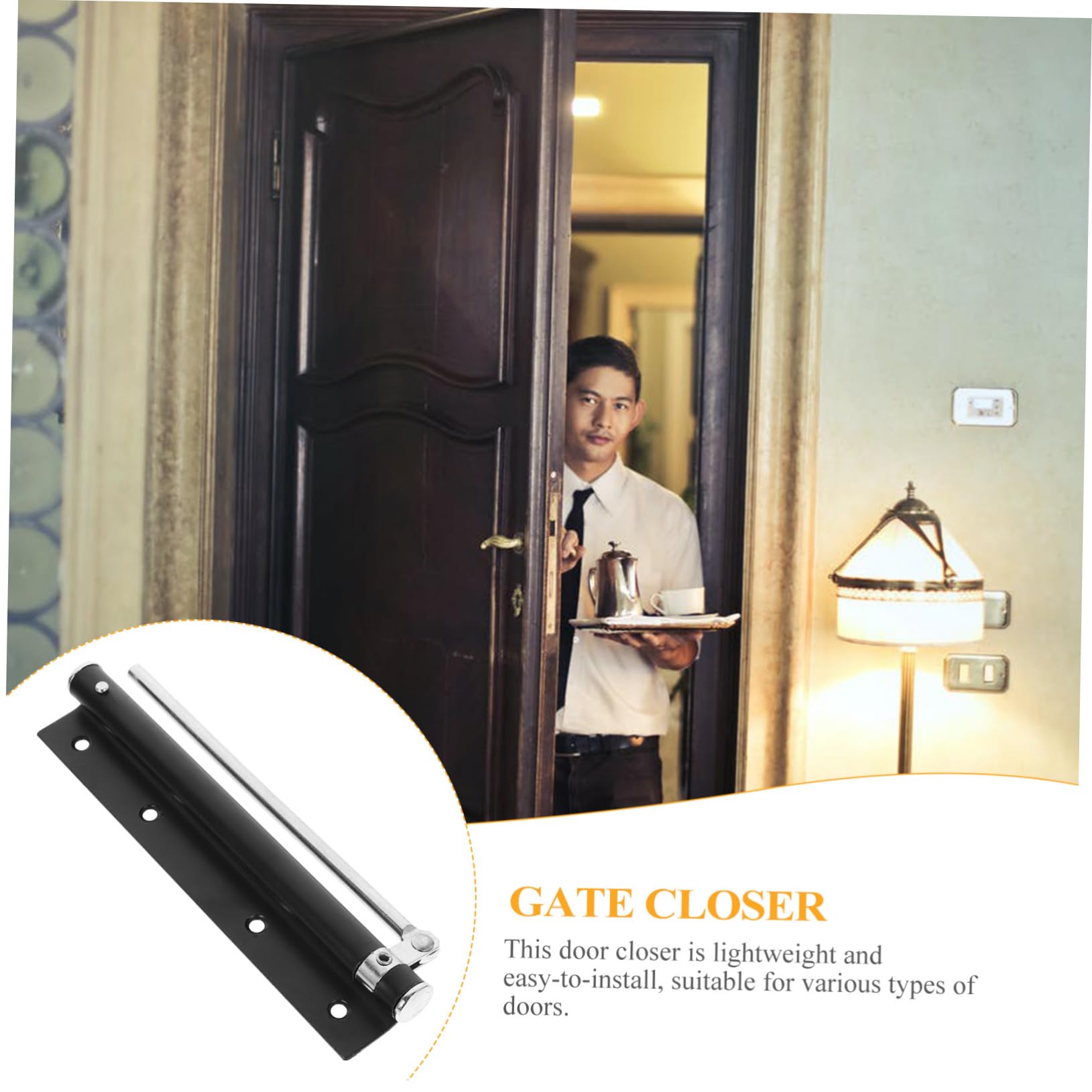 automatyczny samozamykacz do drzwi, samozamykacz s Automatic Door Closer Stainless Steel Spring Loaded Self Closing for Home