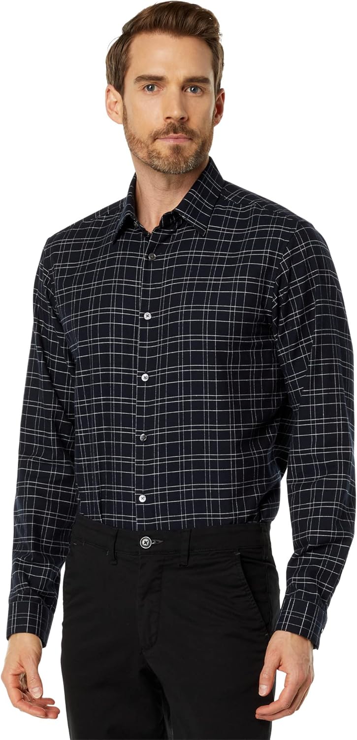 Theory Men's Irving Grid Shirt