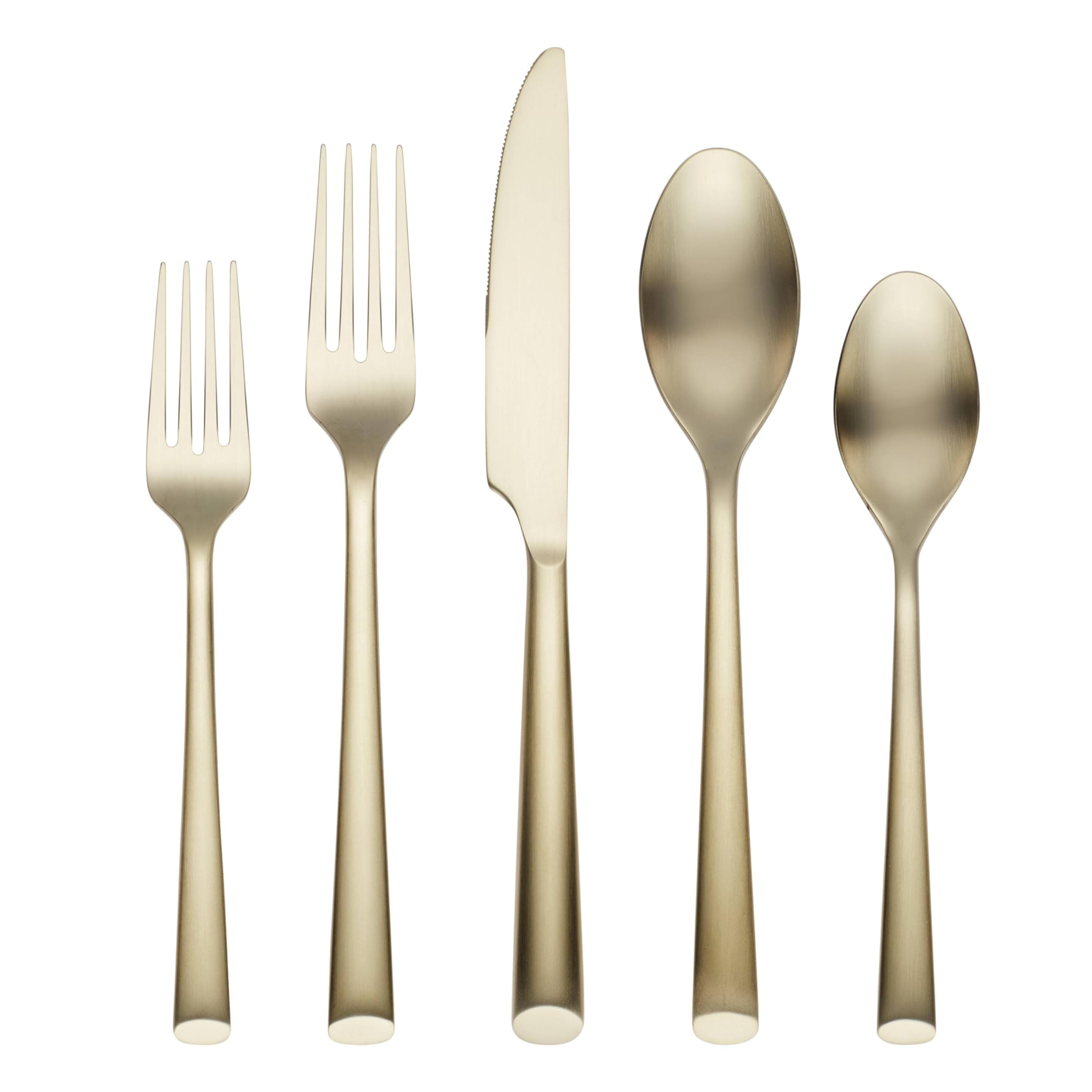 Cambridge Gilda Black Satin Flatware Set - Service for 4 -5