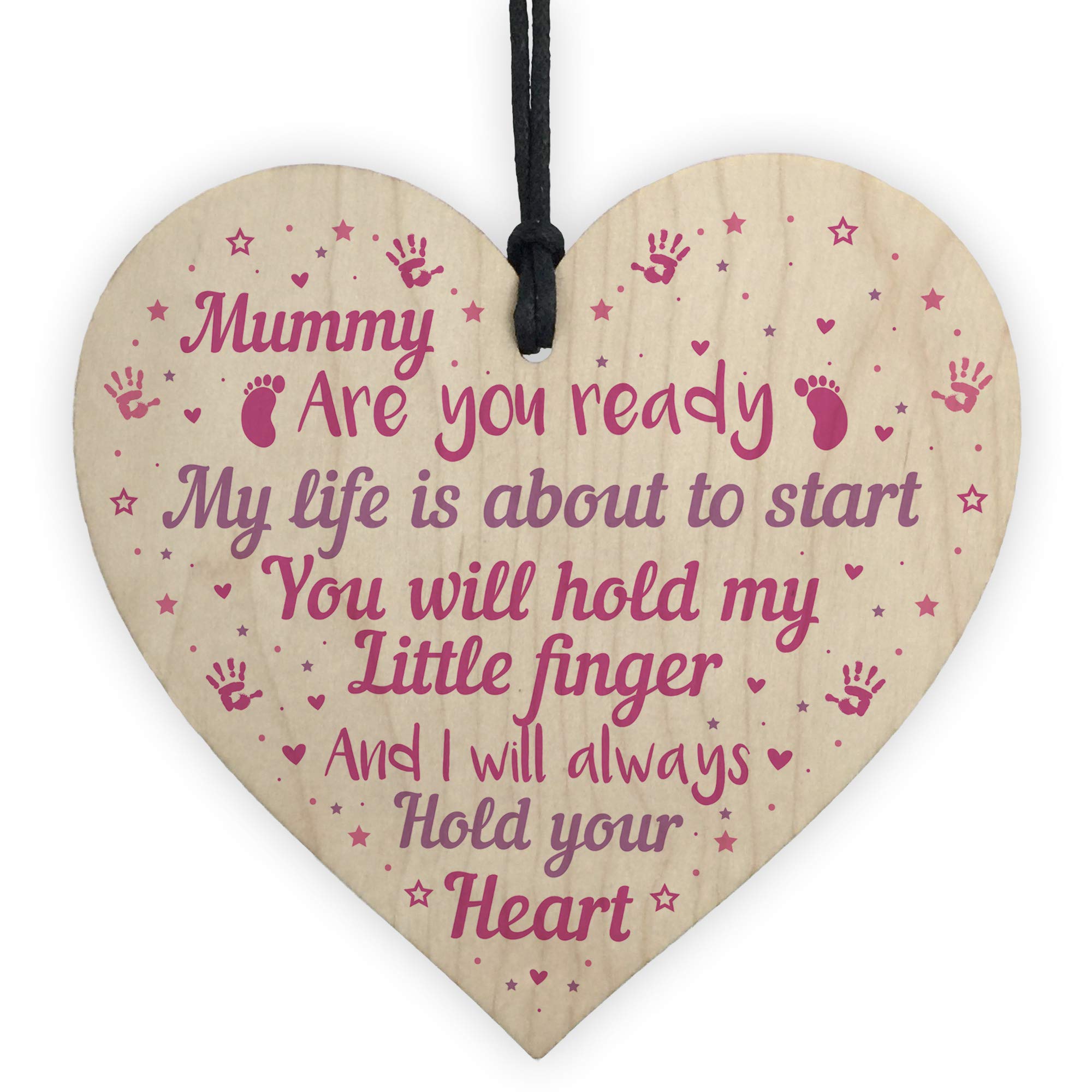 Red Ocean Multicolor Mummy To Be Baby Shower Gifts Heart New Baby Gift Plaque Mummy To Be From Bump Gifts