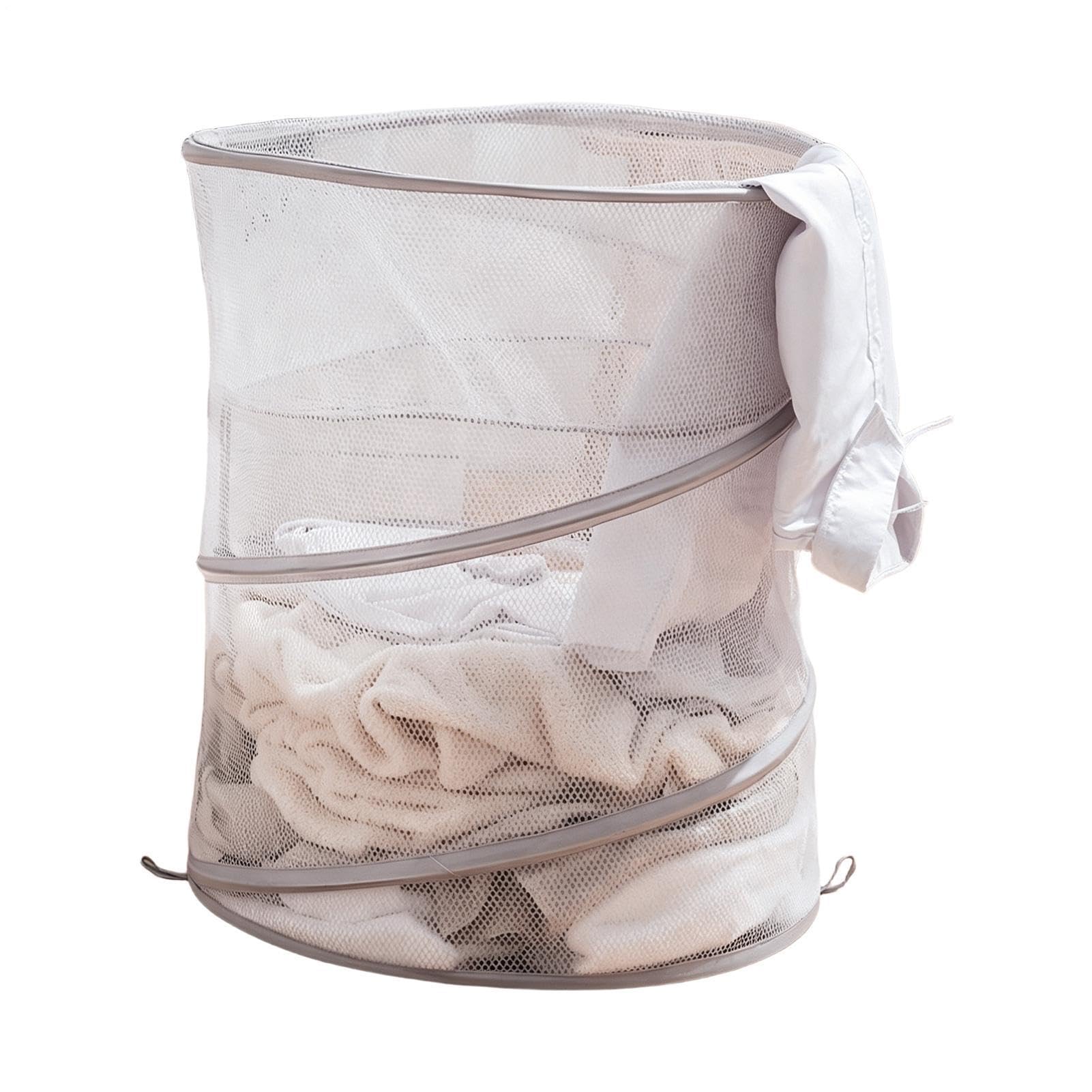 Panier à linge avec fermeture cordon pour éviter les odeurs de chambre
