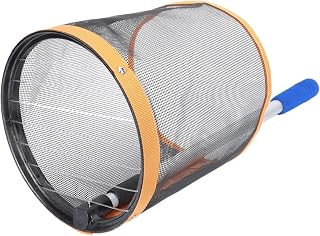 Happyyami Telescopic Table Tennis Ball Picker with Net Lightweight Portable Pingpong Ball Organizer for Quick Collection and Storage Stable Anti-Fall Design for Training and Practice