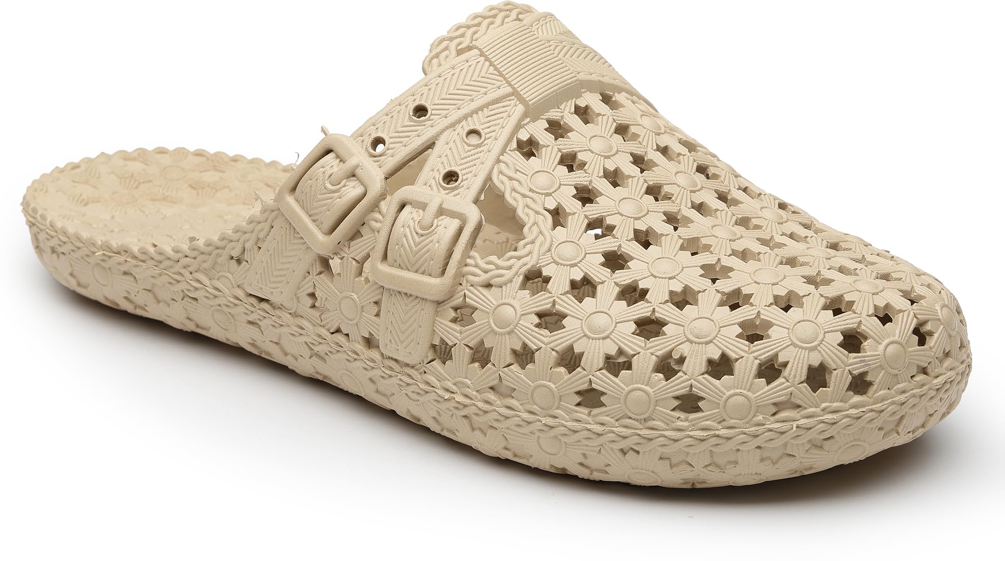 JUMPLITE Womens Beige PVC Casual Mule - JL-2098-Beige_38 (B0D8Y3J38N) Amazon Price History, Amazon Price Tracker
