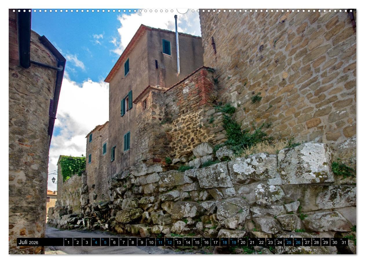 Die Etrusker – Hochkultur im antiken Italien (hochwertiger Premium Wandkalender 2026 DIN A2 quer), Kunstdruck in Hochglanz: Entdeckungsfahrten in der ... - Vetulonia - Roselle (CALVENDO Orte)