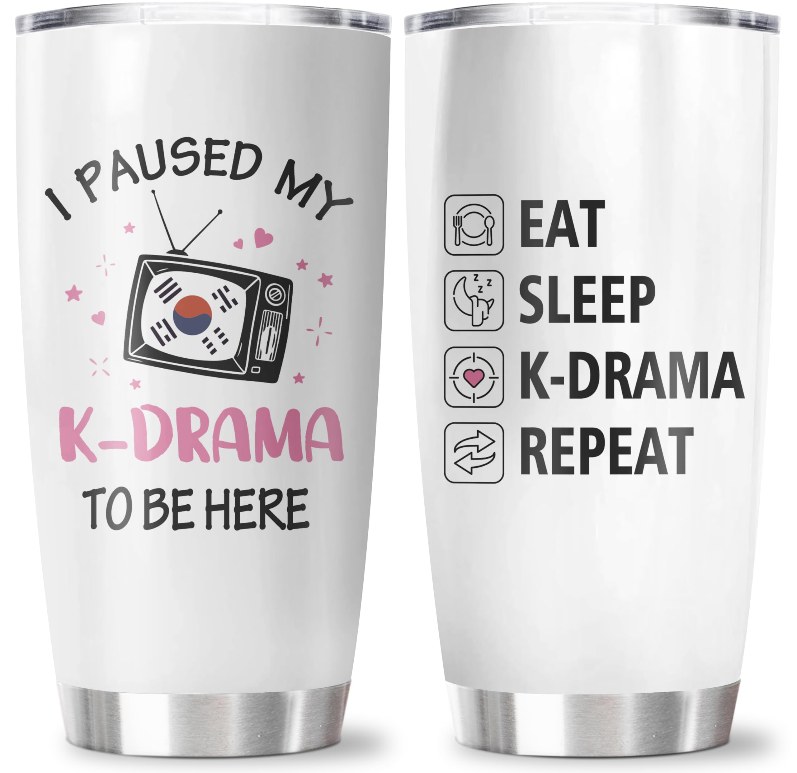 Korean Drama Gifts Tumbler 20OZ 1PC, Korean Gifts for Women/Men, K Drama Present, K-Drama Merch, K Pop Gift Ideas for Teen Girl, Kdrama Birthday Cup Mug