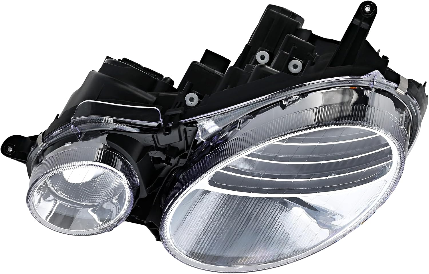 Garage-Pro Driver Side Headlight, for Mercedes Benz E350 4Matic Base 2007-2009, E320, Halogen with Headlights Bulbs, Automotive Headlight Bulbs, Sedan & Wagon, Models without Premium Package