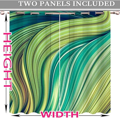 Miniatura 8 de Cortinas doradas y blancas, cortinas temporales de puerta para Ventanas de Cuarto 85 pulgadas de ancho por 85 pulgadas de alto