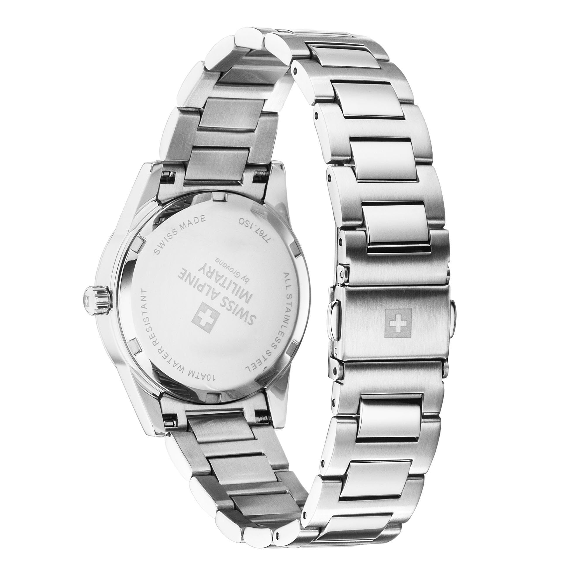 swiss alpine military Damen Uhr Analog Quarz 77767.1 Edelstahl