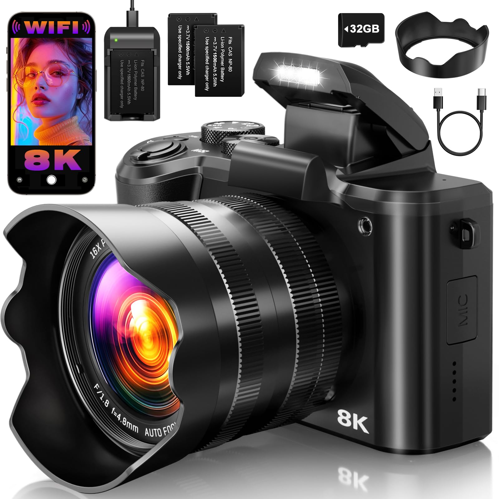 Tecglem 8K Digital Camera