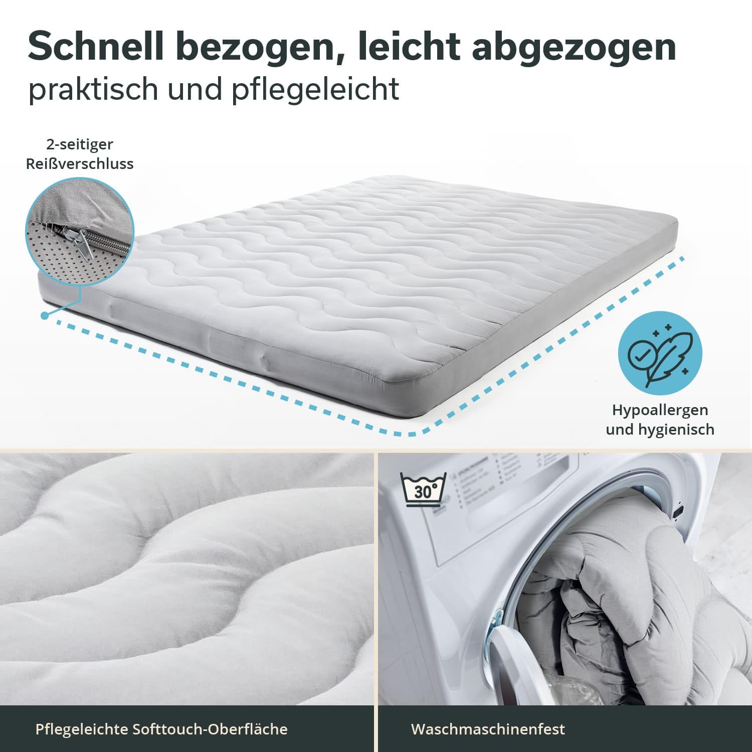 Skandika Matelas Gonflable Easy 3D Premium Flex | Matelas pneumatique pour 1/2 Personnes, avec/sans Pompe USB-C, avec/sans Housse, Max 150/300 kg | Camping, lit pneumatique (Flex Double + Housse)