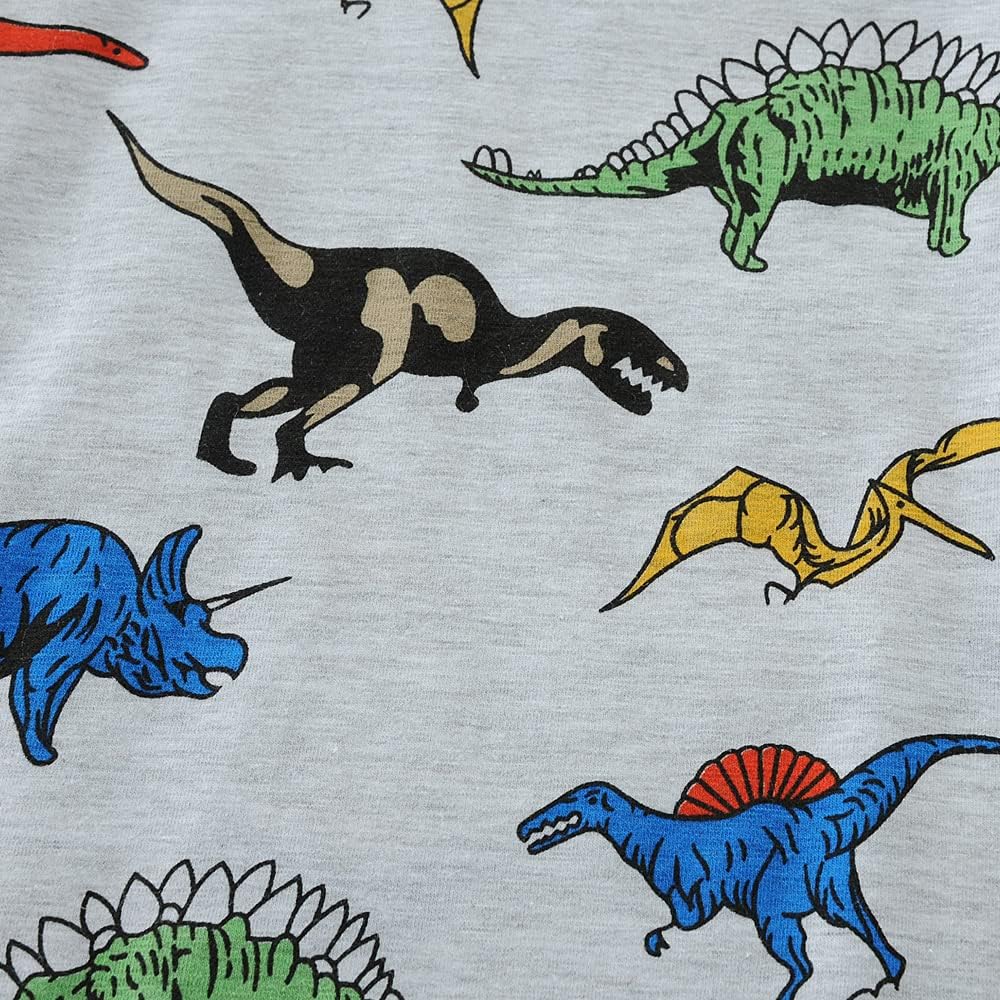 Little Hand Toddler Boys Pajamas Cotton Summer Pjs for Boy Jammies Dinosaur Train Sleepwear Short Sets