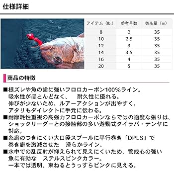 Amazon.co.jp: ダイワ(Daiwa) ショックリーダー 紅牙 EX タイプF