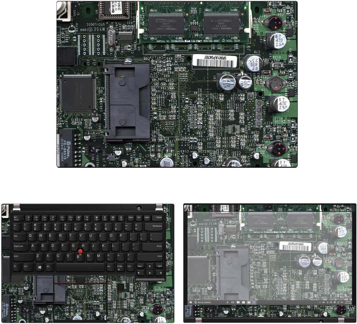 Decalrus - Protective Decal Circuit Board Skin Sticker for Lenovo ThinkPad T490 (14" Screen) case Cover wrap LEthinkpad14_T490-8