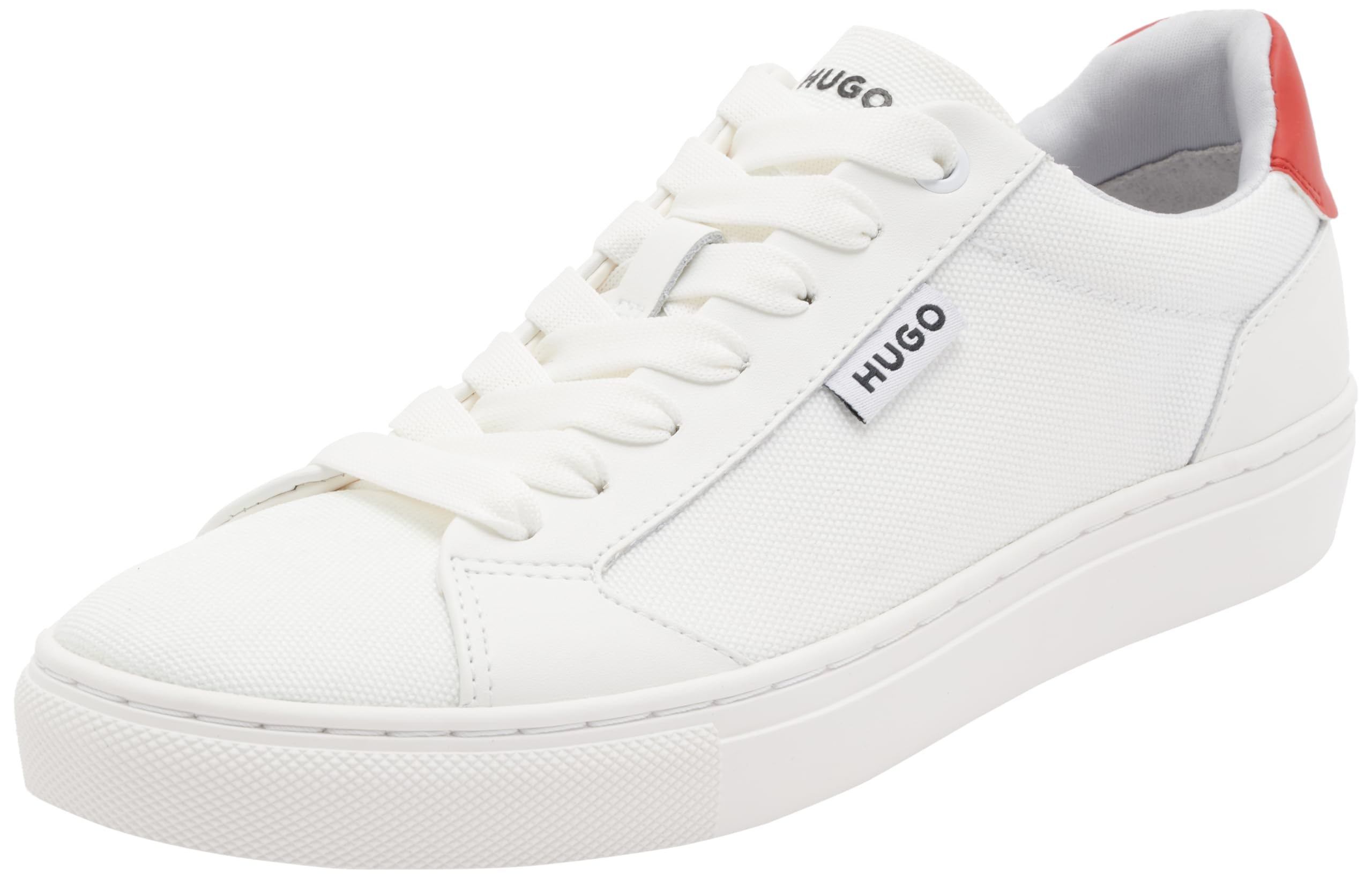 Hugo Women's Morrie_Tenn_cnvpu Sneaker, Open White166, 4 UK