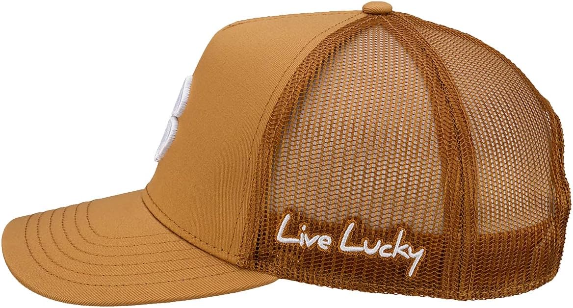 Black Clover, Unisex, Hardy 3 Adjustable Hat, Brown Hat/3D White Clover, One Size