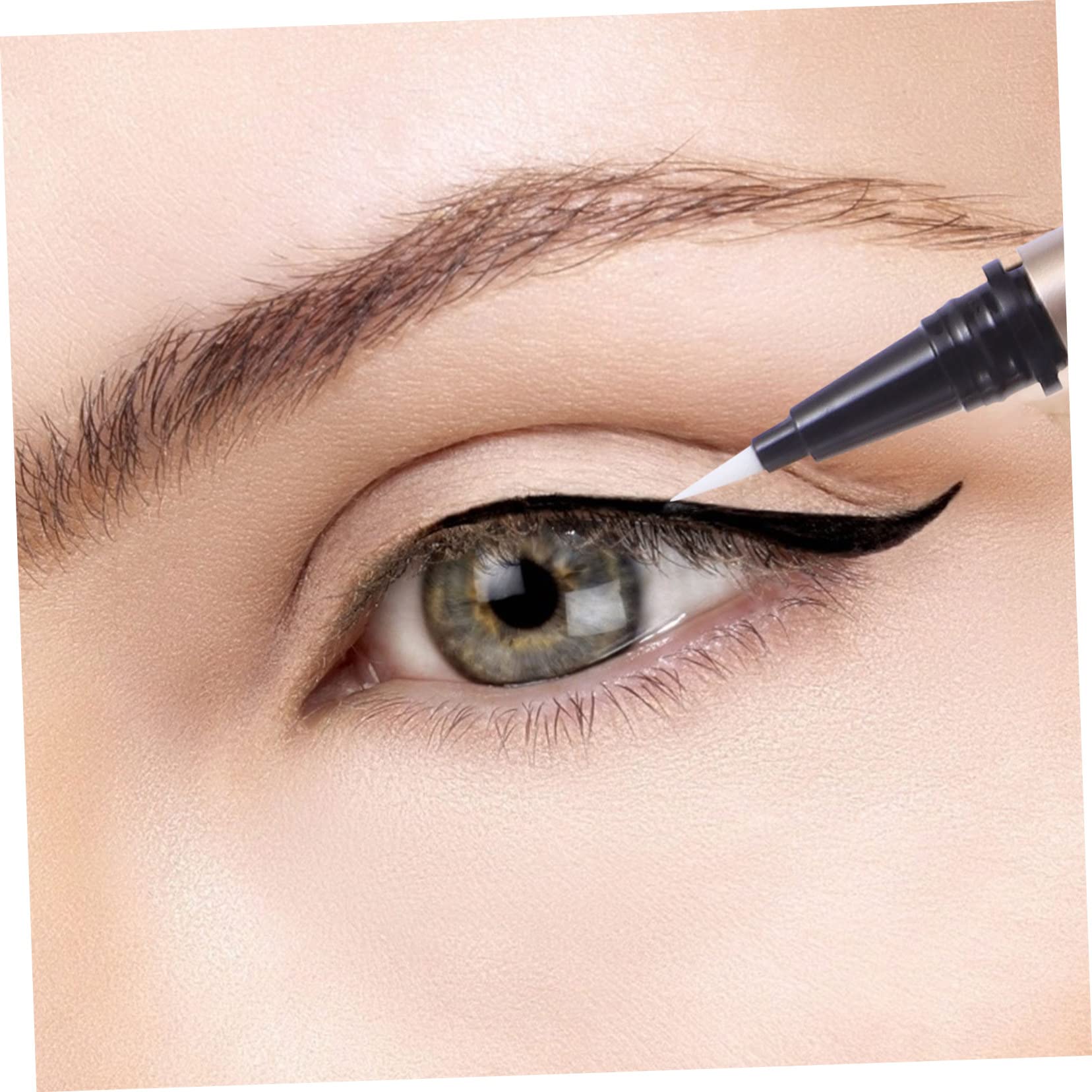 MAGICLULU 5 Unidades Tubo de Delineador de Ojos Vacío 1 Ml Recargable Plástico Dorado Mate para Maquillaje Profesional Portátil Aplicadores DIY