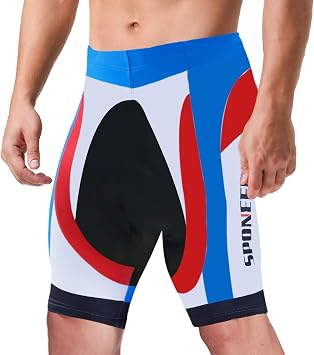 sponeed Mens Cycling Padded Shorts Men Bike Short Pants Cycle Spandex Tights Biking Wear