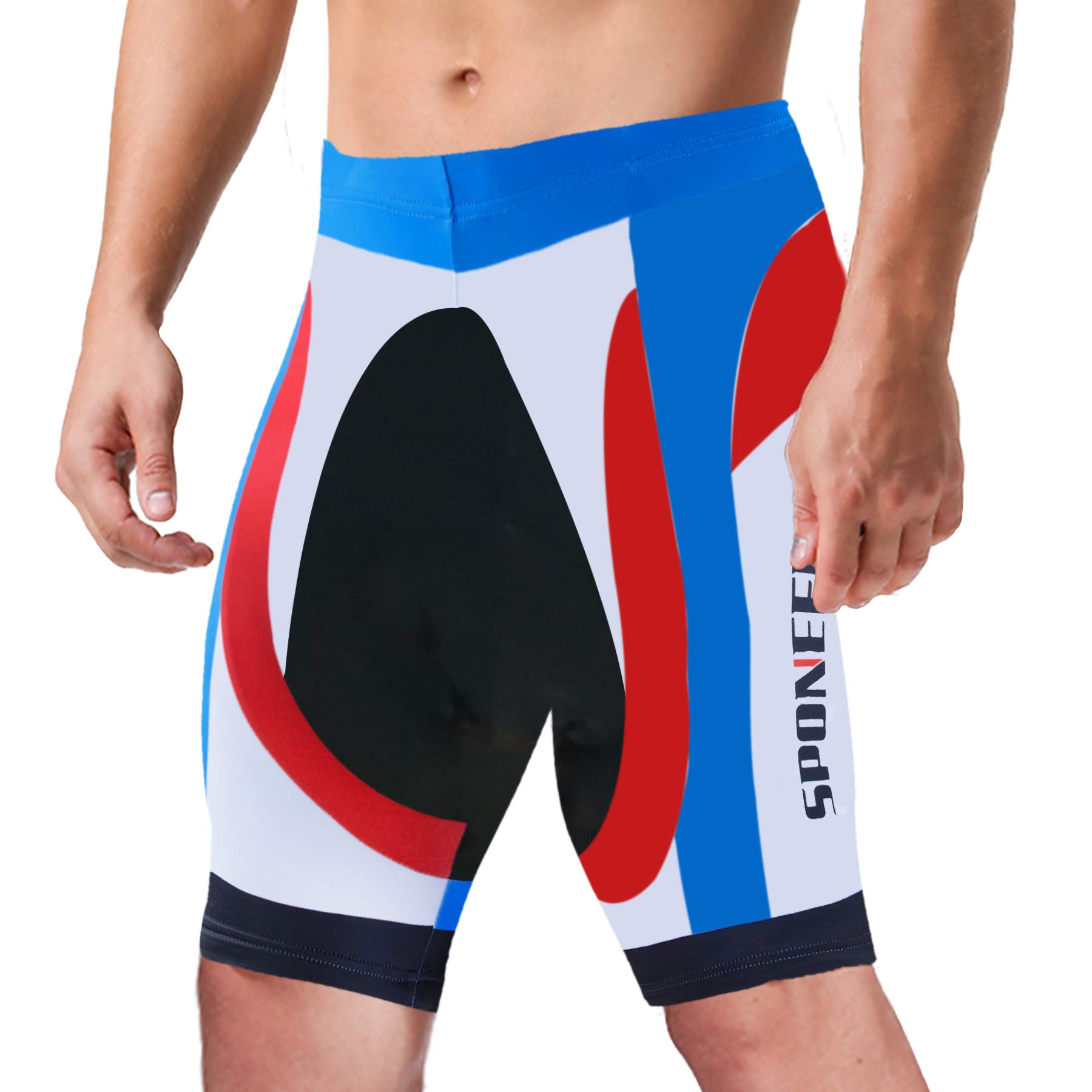sponeed Men's Cycling Shorts Padded Bicycle Riding Pants Bike Biking Clothes Cycle Wear Tights