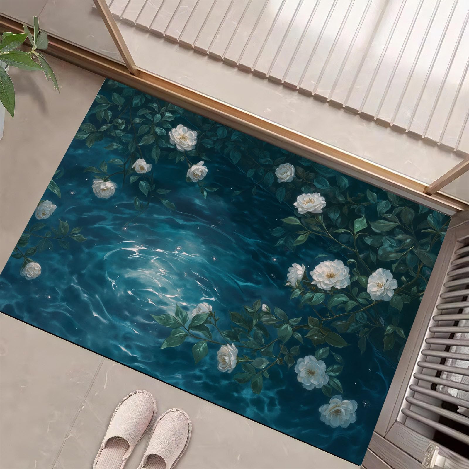Paillasson à poils courts chic et tapis de bienvenue pour votre chambre