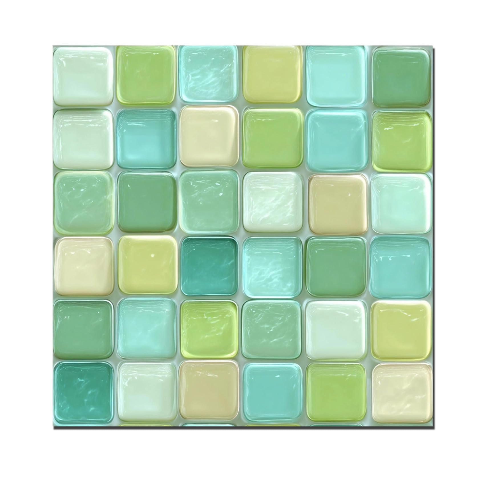 10 Sheets Peel and Stick Backsplash for Kitchen Self Adhesive Waterproof