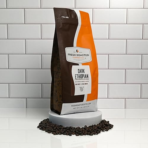 Vista 75 de Fresh Roasted Coffee, Ethiopian Yirgacheffe Kochere, 2 libras (32 onzas), tostado medio, Kosher, molido