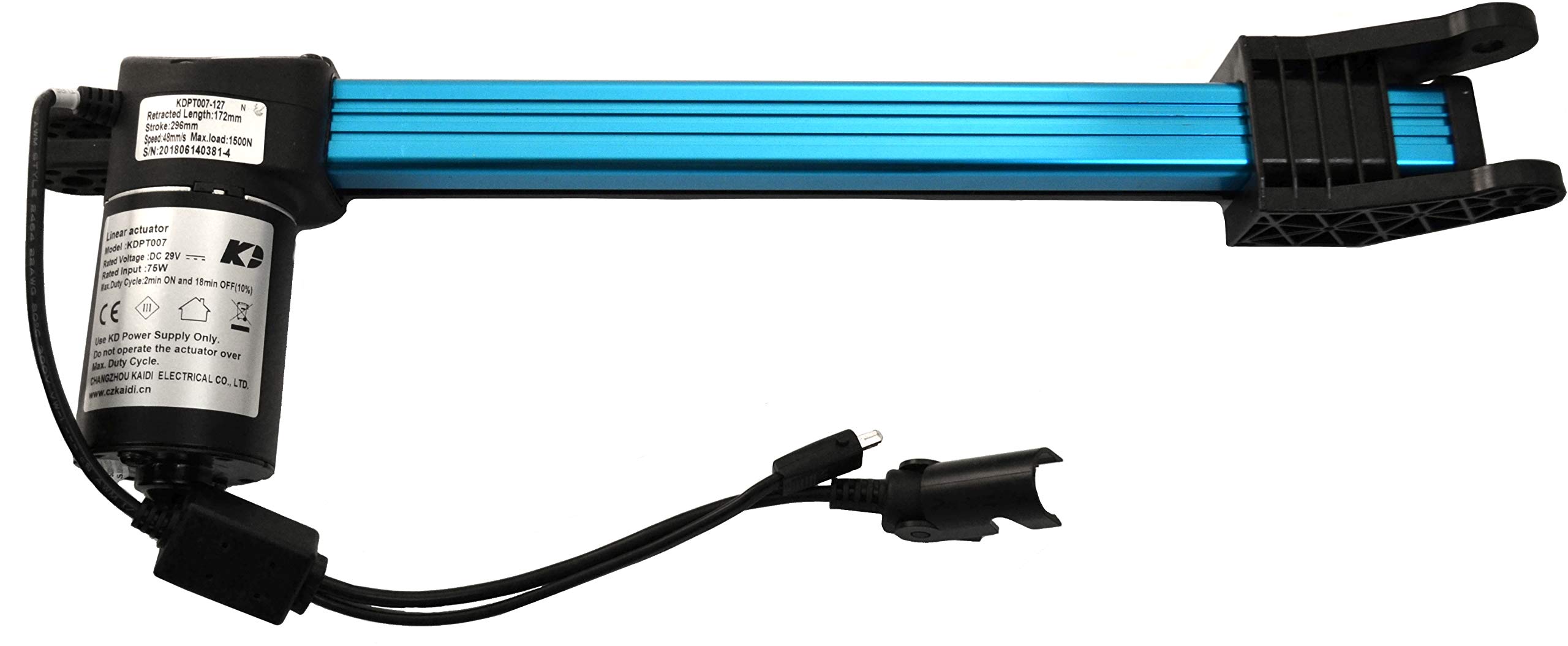 Kaidi OEM KD Replacement Linear Actuator Motor with a 298mm Stroke, KDPT007-30