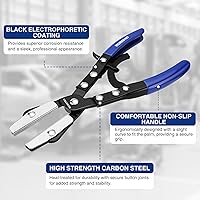 Vista 3 de WORKPRO 3-Piece Ratcheting Hose Pinch Off Pliers Set, 8", 10", 12" Locking Hose Pinch Pliers Set with Storage Bag - for Radiator, Coolant