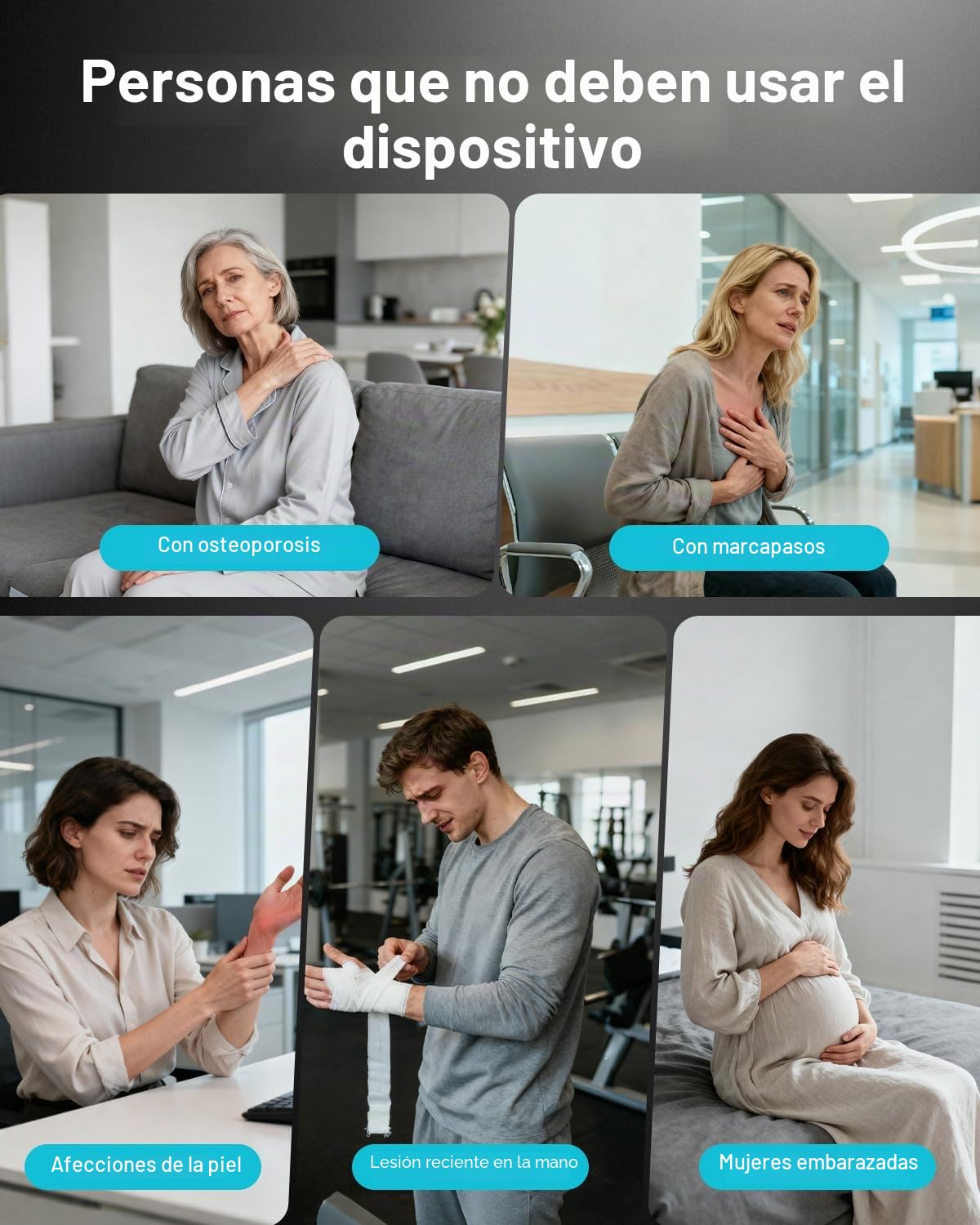 ALLJOY Masajeador de manos para artritis y alivio del túnel carpiano, masajeador de manos inalámbrico con pantalla táctil con vibración y calor, terapia de punto de presión de 6 niveles, regalos para