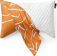 Vista 8 de Sidney Sleep Fundas de Almohada Curvas - Cierre de Cremallera de Longitud Completa - Microfibra Cepillada Suave Premium - Resistente a