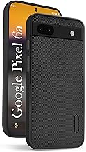 Jkobi Back Cover Case for Google Pixel 6a (Textured Grip Design | Camera Protection | Slim and Light Weight | Soft Touch and Feel | Black)