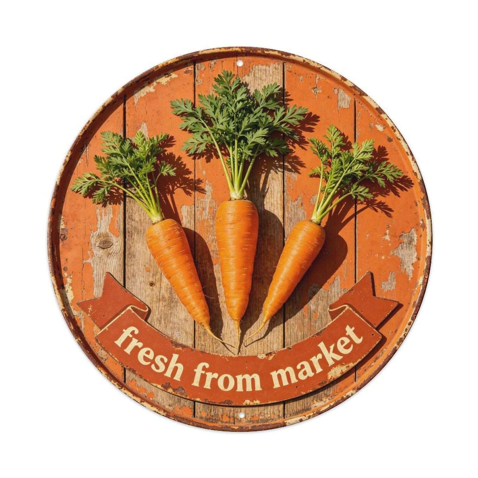 Fresh From Market Metal Tin Sign Plaque