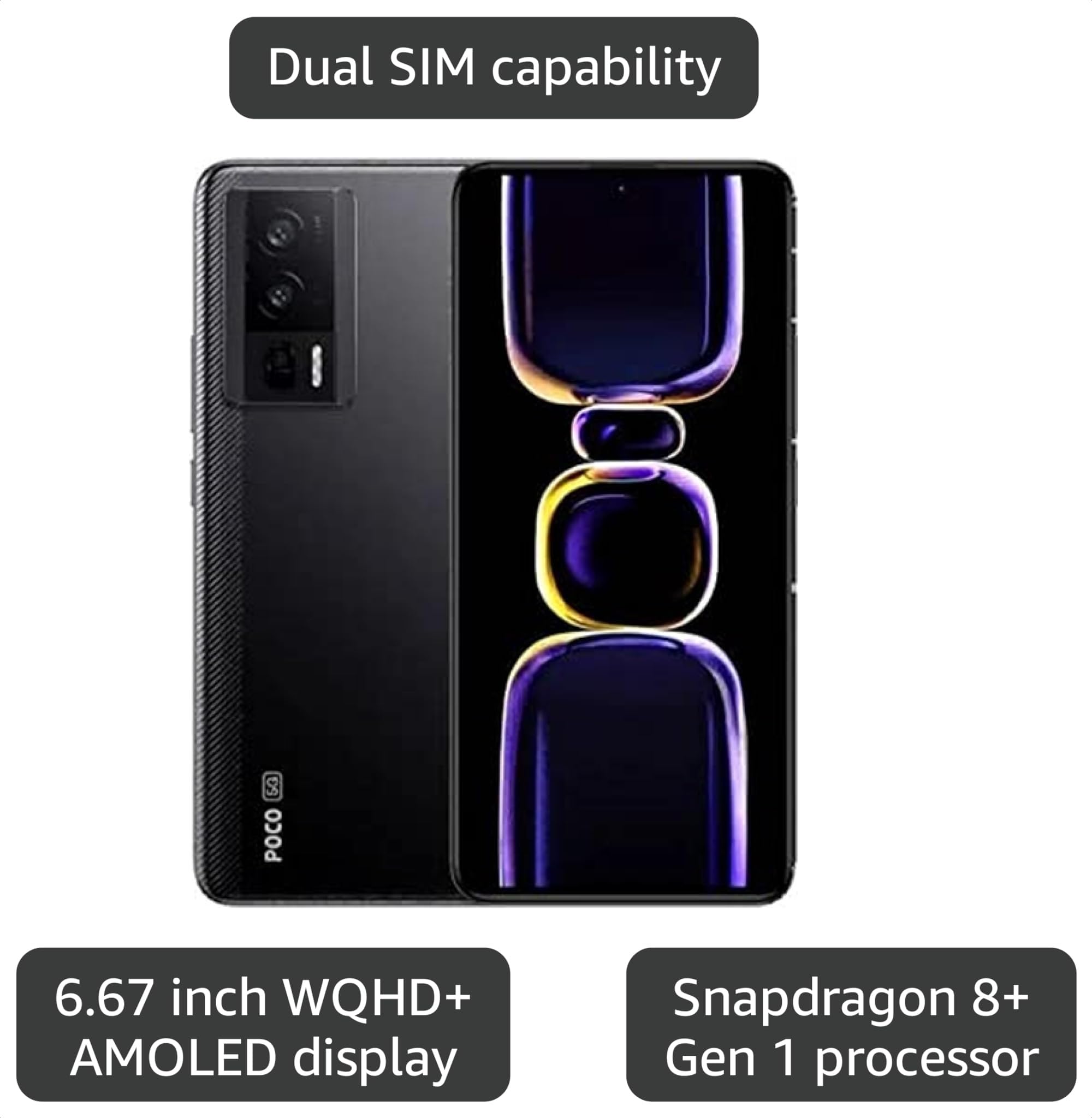 Amazon.com: Xiaomi Poco F5 PRO 5G + 4G LTE 512GB + 12GB Global
