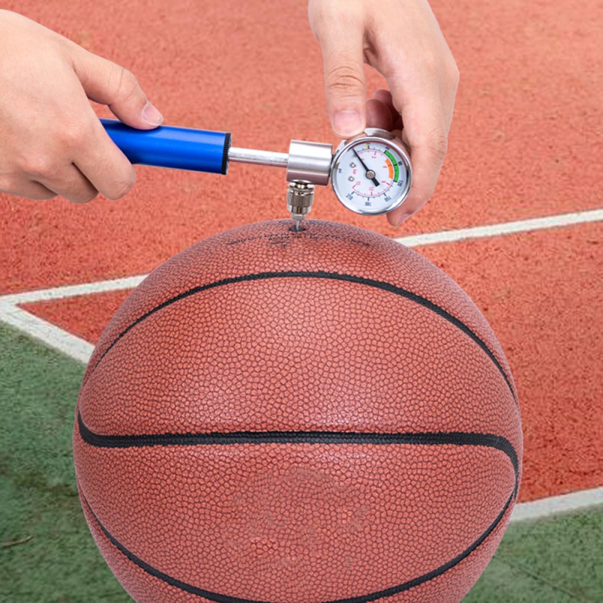 TOYANDONA Pompa per Palloni Sportivi con Pompa Gonfiabile Portatile per Biciclette Palloni Basket Calcio e Pallavolo per Sportivi e Trasportare