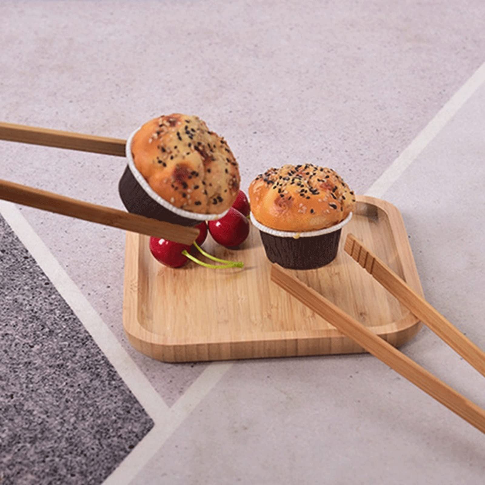 MRKU Pinzas para cocinar, Utensilios de Cocina, Herramienta para bufé, Pinzas anticalor para Pan, Pinzas para repostería, Pinzas para Servir barbacoas