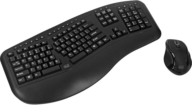 Amazon Com Adesso Wkb 1500gb Wireless Ergonomic Desktop Keyboard And Laser Mouse With Split Keys Design And Palm Rest For Comfort Long Battery Life Nano Receiver Compatible For Pc Windows Xp 7 8 10 Black Amazon Com Adesso Wkb 1500gb Wireless Ergonomic Desktop Keyboard And Laser Mouse With Split Keys Design And Palm Rest For Comfort Long Battery Life Nano Receiver Compatible For Pc Windows Xp 7 8 10 Black