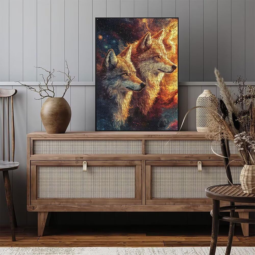 Wolf TräUme Puzzle 6000 Teile, Klassische Puzzles, Geschicklichkeitsspiel Puzzle für Erwachsene, Puzzlespiele für Die Ganze Familie, Mit Schöner Verpackung, Dekoration Puzzles DX0YL3-552