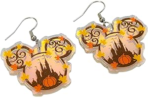 Fall Mouse Head Iridescent Earrings