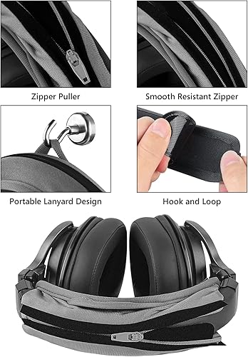 Miniatura 3 de Geekria Funda mediana para la diadema con velcro + juego de almohadillaprotector de diadema con cremallerainstalación de bricolaje, no necesita