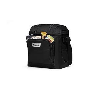 Coleman Chiller Insulated Soft Cooler, Leakproof 9/16/30 Can Cooler with 12+ Hour Ice Retention, Made with Recycled Materials, Great for Lunch, Camping, Beach, Pool, Sports, & More