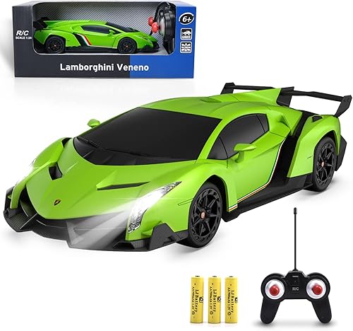 Auto a control remoto Lamborghini VENENO con licencia oficial de Lamborghini VENENO escala 124 juguetes para niños de 8 a 12 y 4 a 7 años el mejor