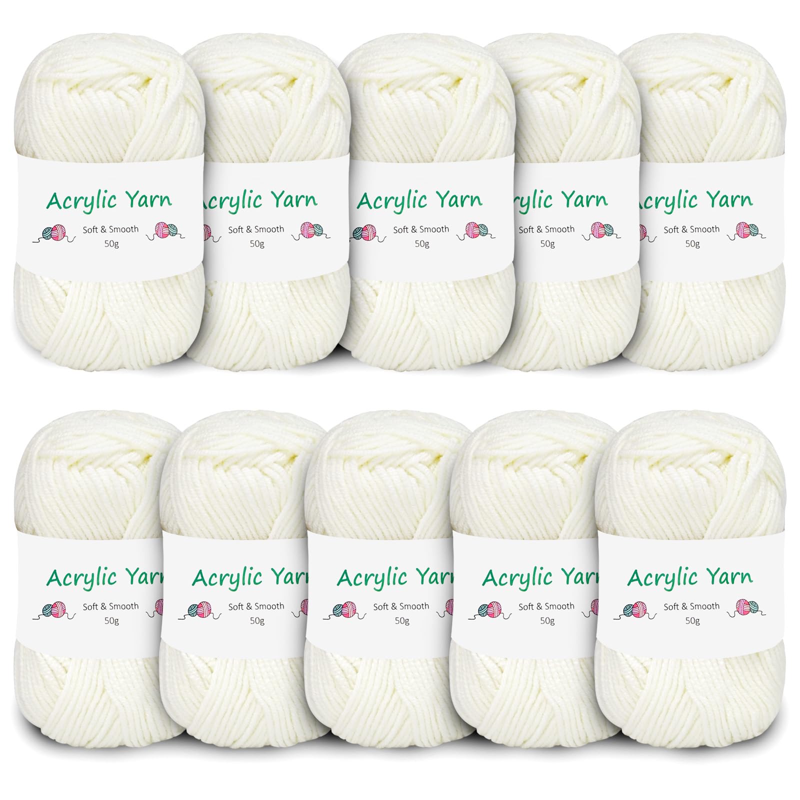 CORHAD Gomitolo Di Cotone Sfumato Per Uncinetto – 133 Metri – Multicolore – Ideale Per Sciarpe, Coperte E Accessori