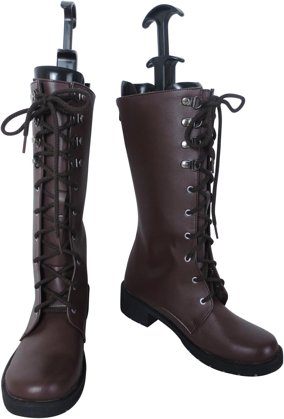 YuanCos Brown Long Cosplay Shoes Boots