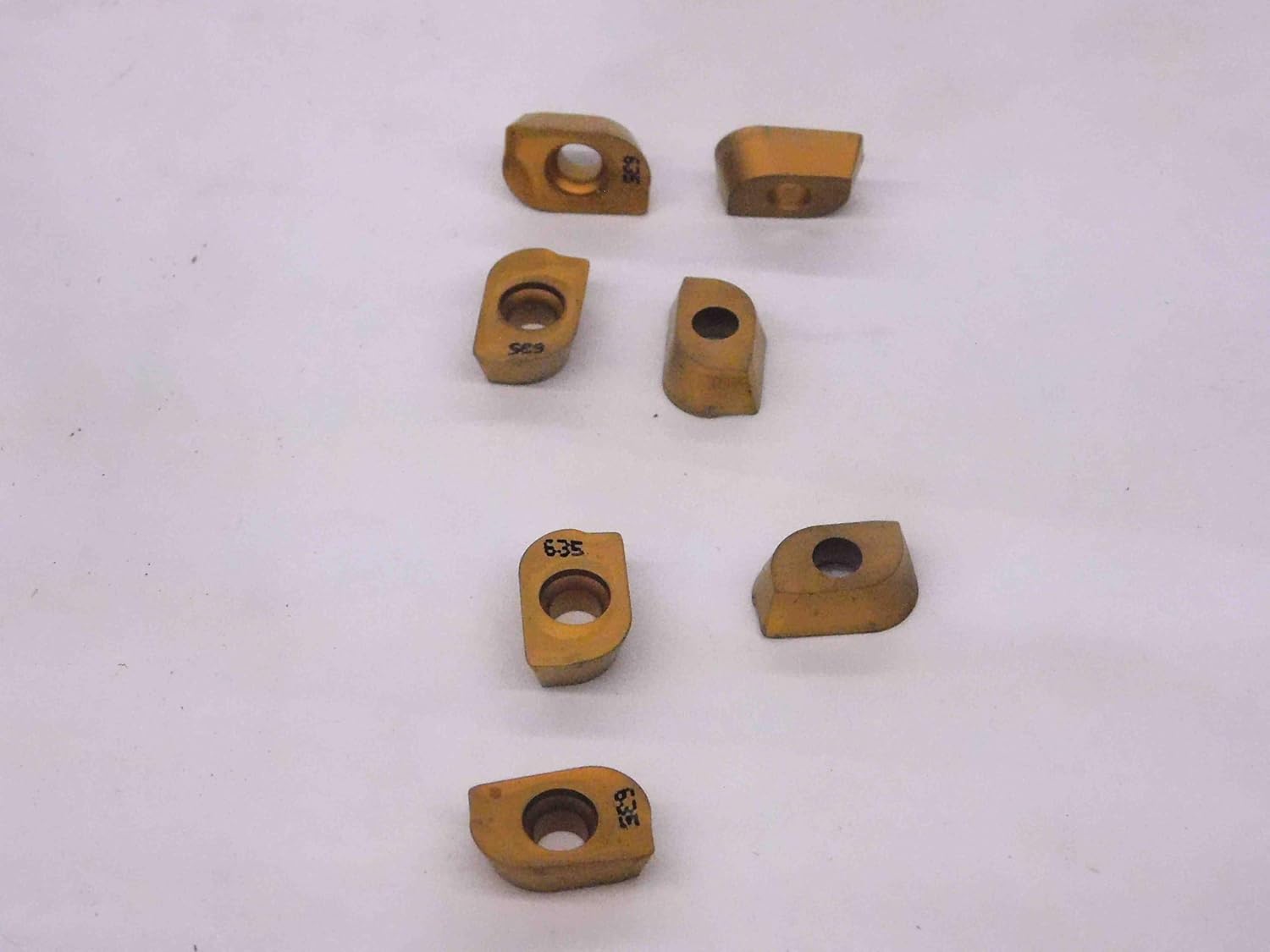 7pcs New ISCAR ADKT 150550R-HM IC635 TiN Coated Carbide MILLING Inserts Tooling - MW1642CM4