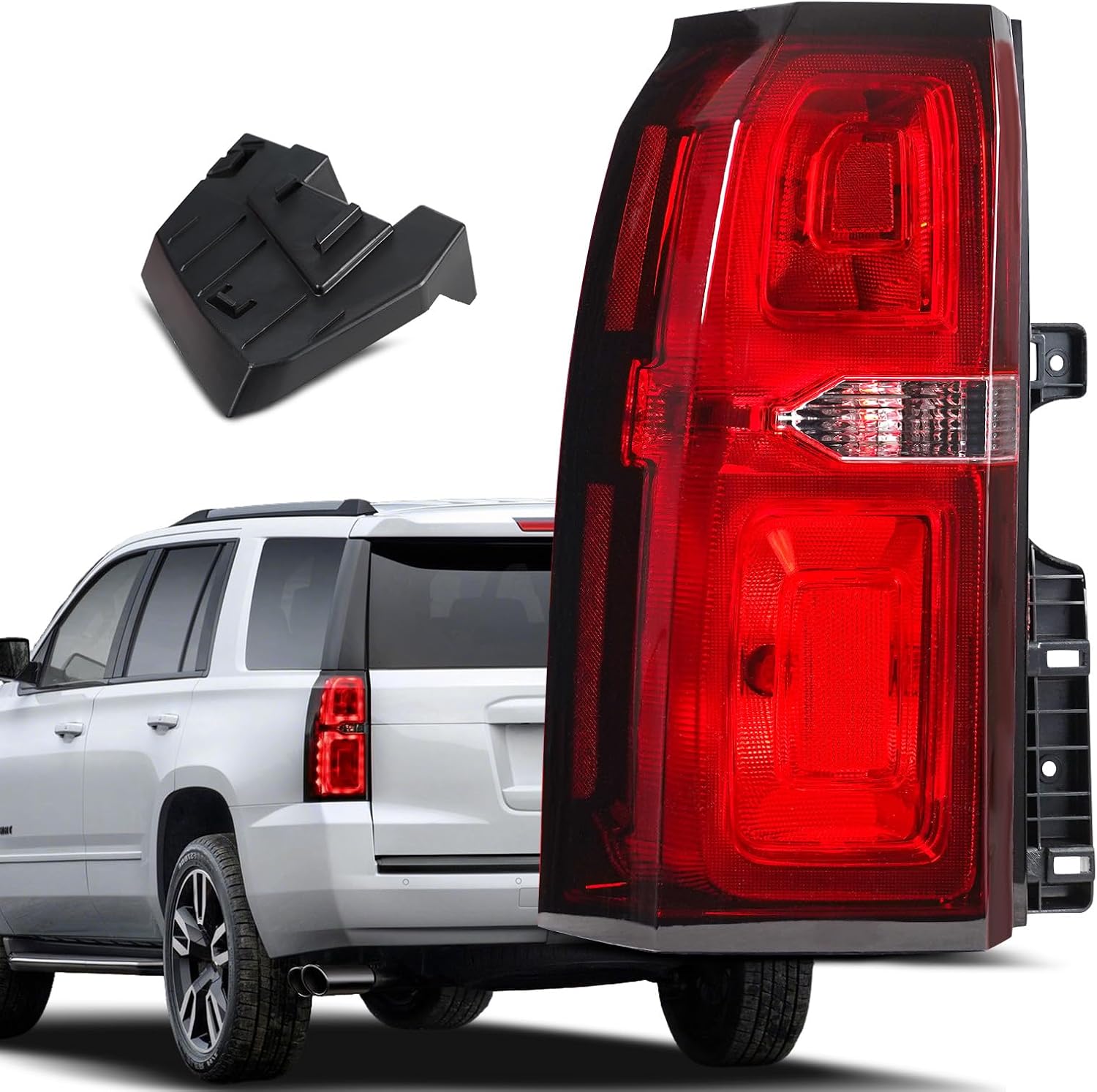 Tail Light Assembly Compatible With 2015 2016 2017 2018 2019 2020 Chevy Tahoe Suburban OEM Taillight Rear Brake Lamp Led Taillamp Left Driver Side Replace 84467058 GM2800264
