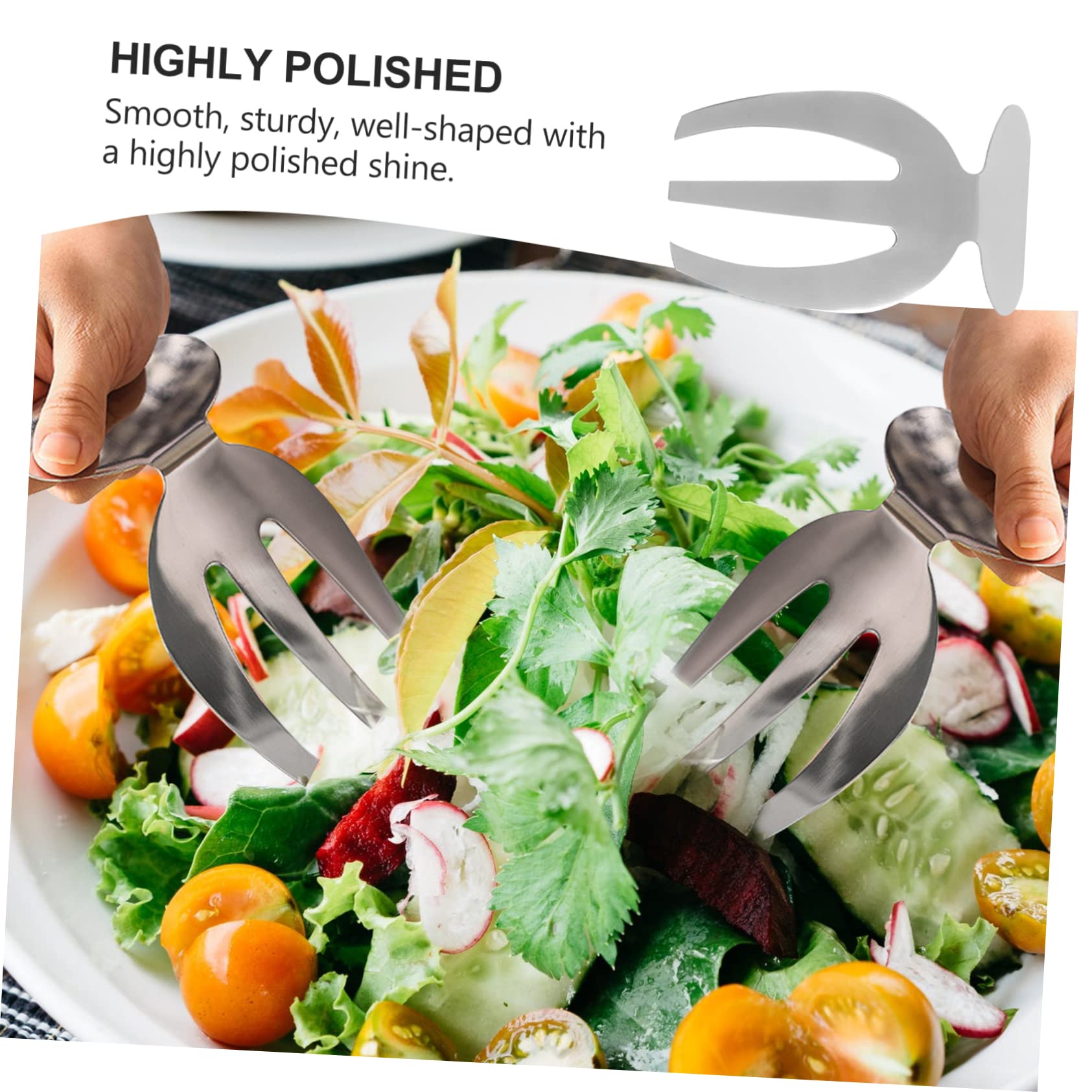 シルバーのサラダサーバー Amazon.co.jp: LABRIMP シー不锈钢サラダ爪サラダサーバー キッチン