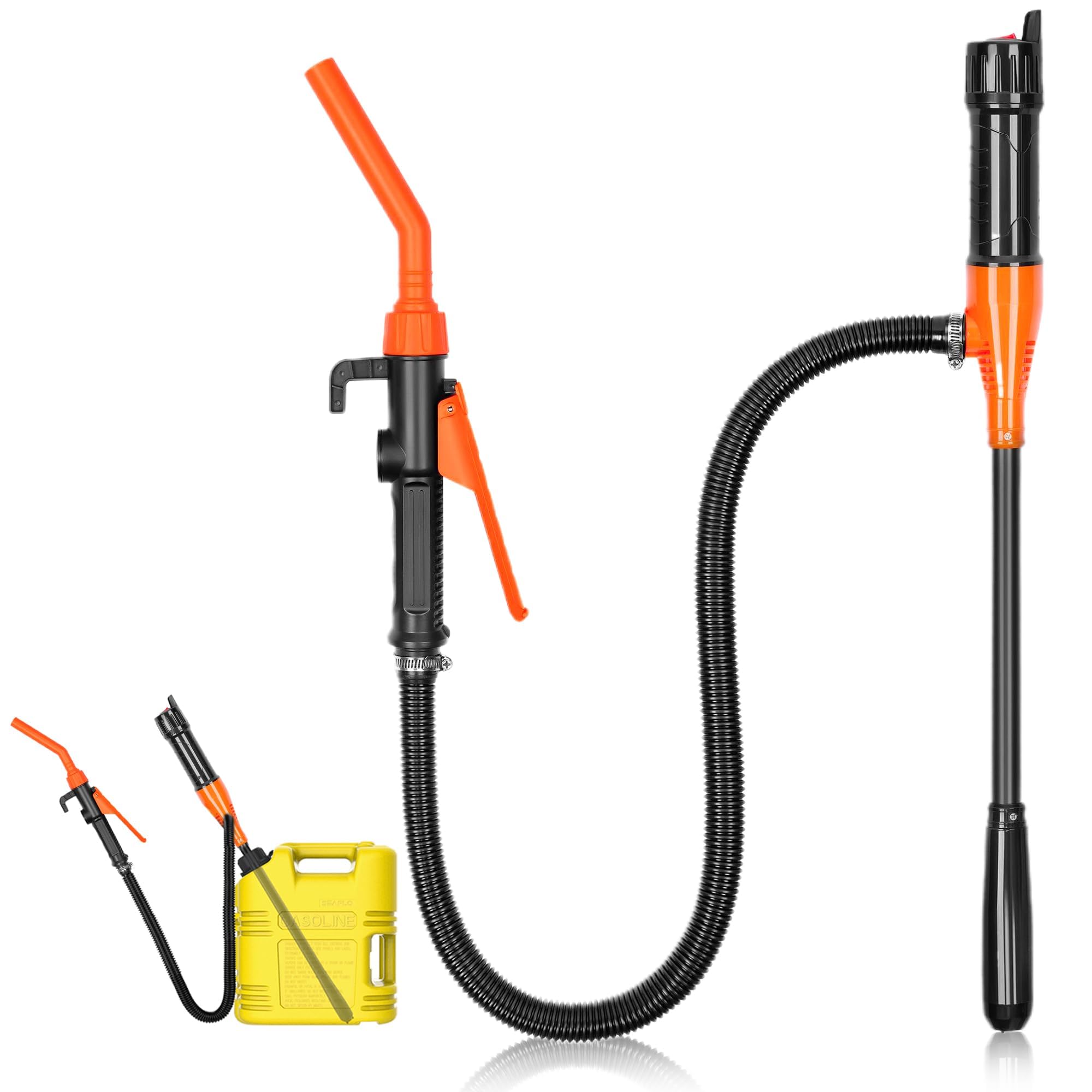 Pompa carburante a batteria Lunghezza tubo 57,5 cm 4 adattatori Pompa travaso | Leroy Merlin