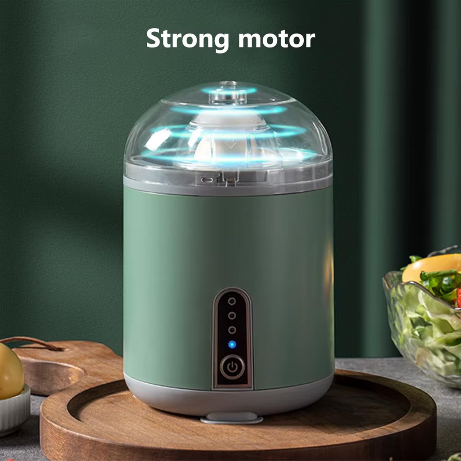 Appareil À Œufs Brouillés Rechargeable avec 2 Modes Mélange Et Base Antidérapante. Brouillez Vos Œufs Efficacement Et sans Effort. Facile À Utiliser Grâce Sa Rotation Adaptée Aux Petits,Vert