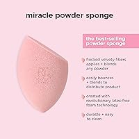 Vista 5 de Real Techniques-Miracle Microfiber Technology ideal para usar con polvos Beauty Sponge Makeup Blender, rosado
