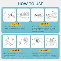 Vista 6 de Bolsas de colostomía, suministros de ostomía, bolsas drenables de una pieza para el cuidado del estoma de ileostomía, 0.787 in-2.362 in cortadas